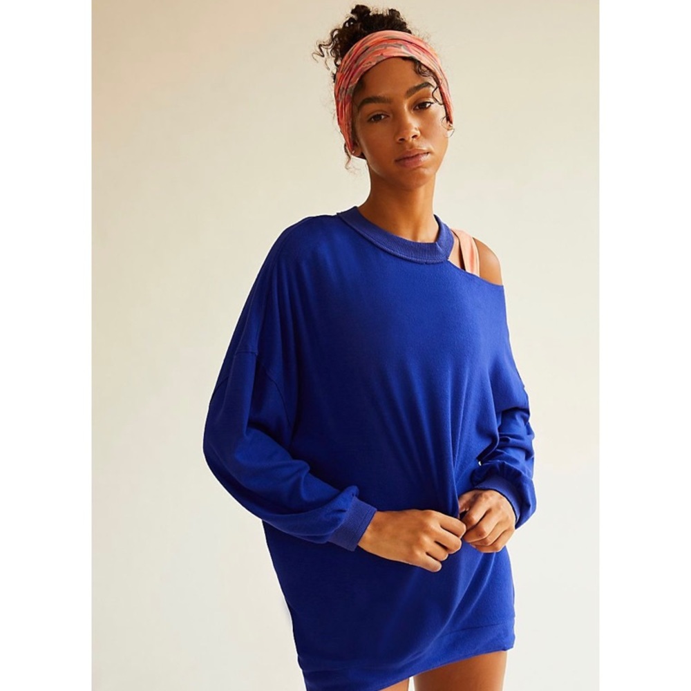 FREE PEOPLE “REVEAL” SWEAT IN REAGAL BLUE NO OFFERS